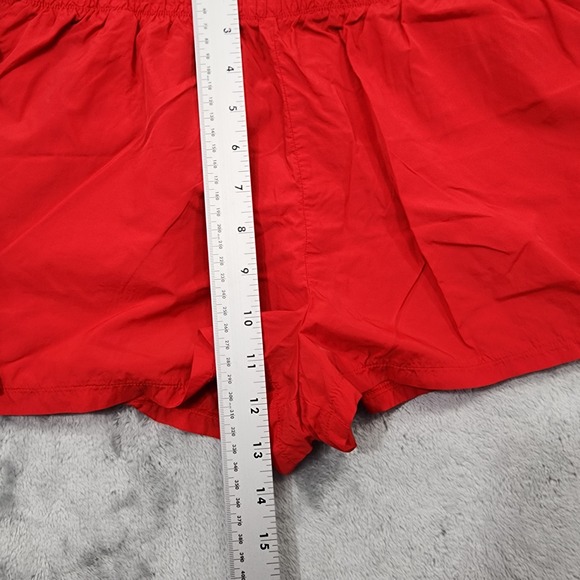 PINK Victoria's Secret Shorts Womens L Red White Side Snap Athletic Running Gym - Picture 8 of 11